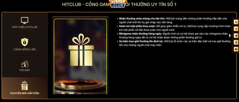 Khuyến Mãi Hitclub hấp dẫn với nhiều chương trình thưởng giá trị cho người chơi